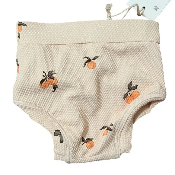 NWT GARBO & FRIENDS Peaches Bloomer Diaper UV Protection size 6-12mo - Picture 2 of 9